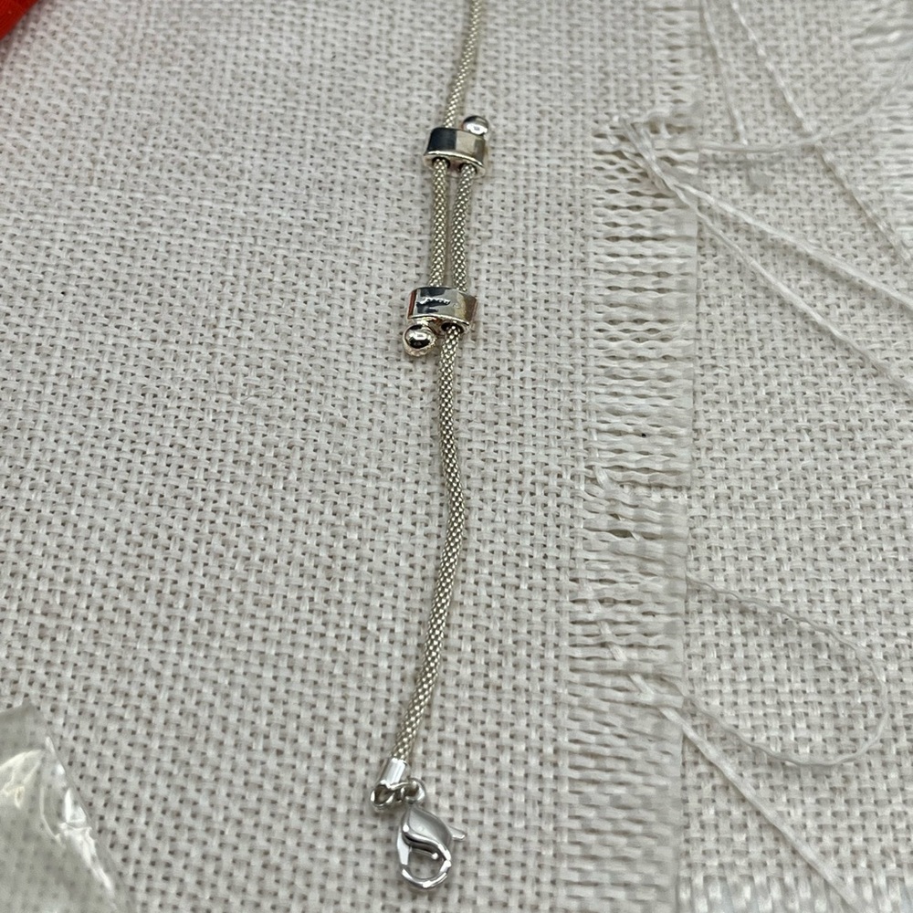 Vintage Monet Silver-Tone Mesh Bracelet - 7.25” - Picture 11 of 14